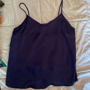 Medium silk navy blue camisole